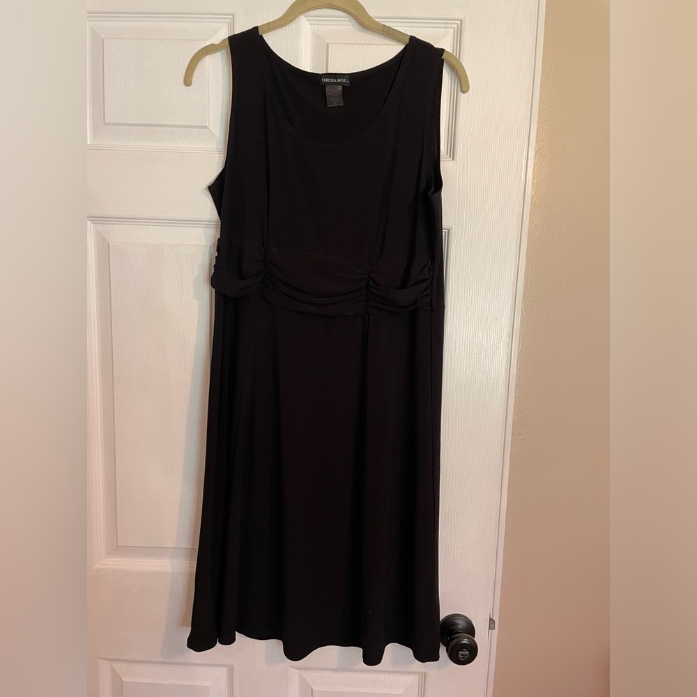 Classy and comfortable work dress. Very versatile.